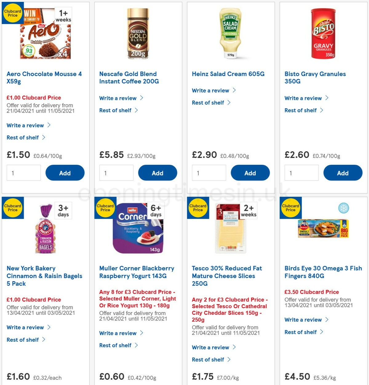 TESCO Offers from 28 April