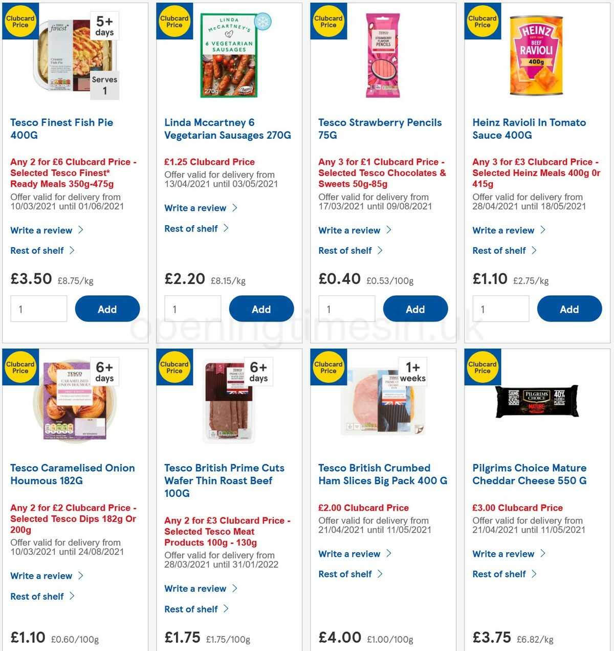 TESCO Offers from 28 April
