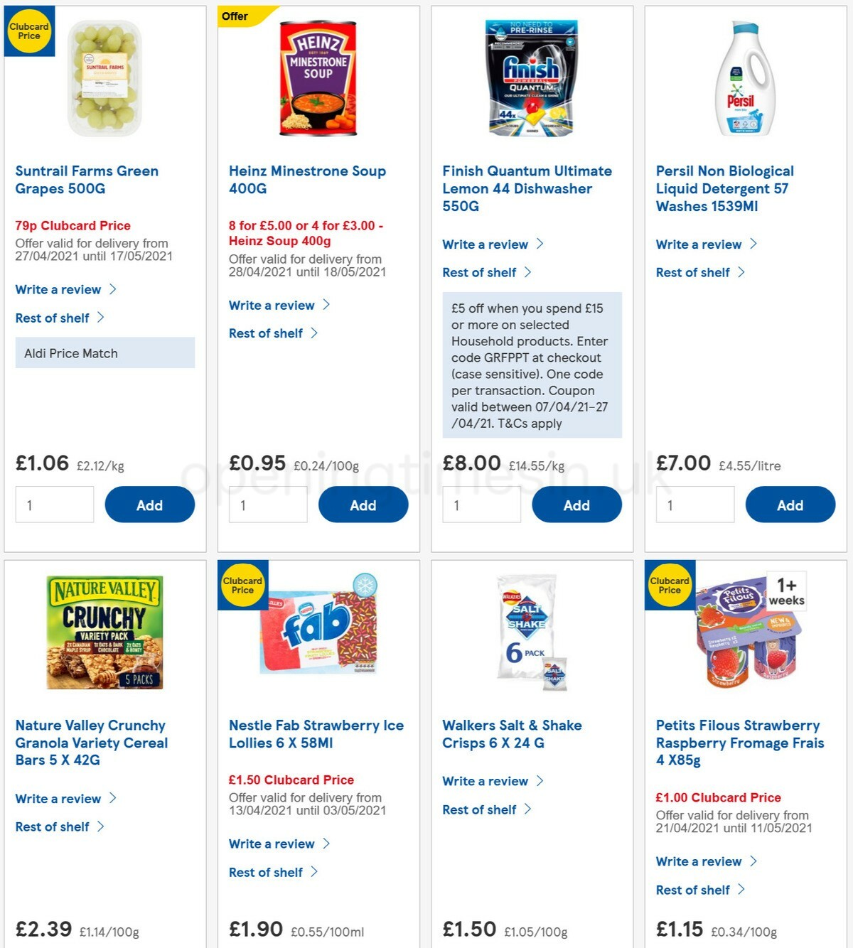 TESCO Offers from 28 April