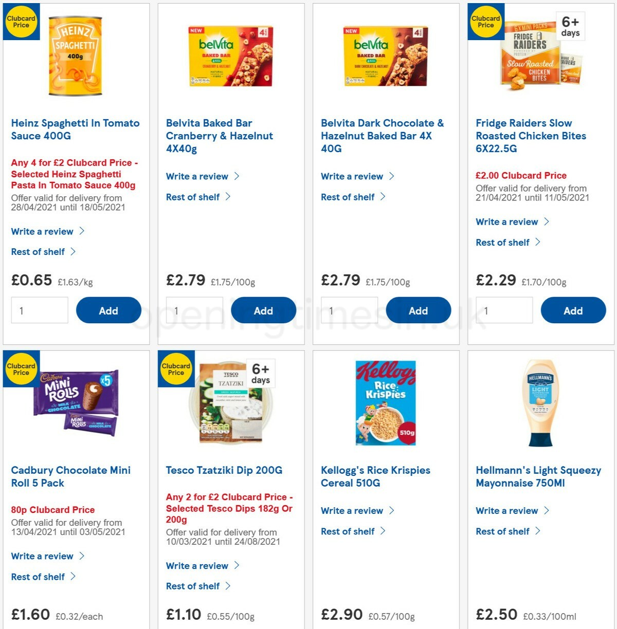 TESCO Offers from 28 April