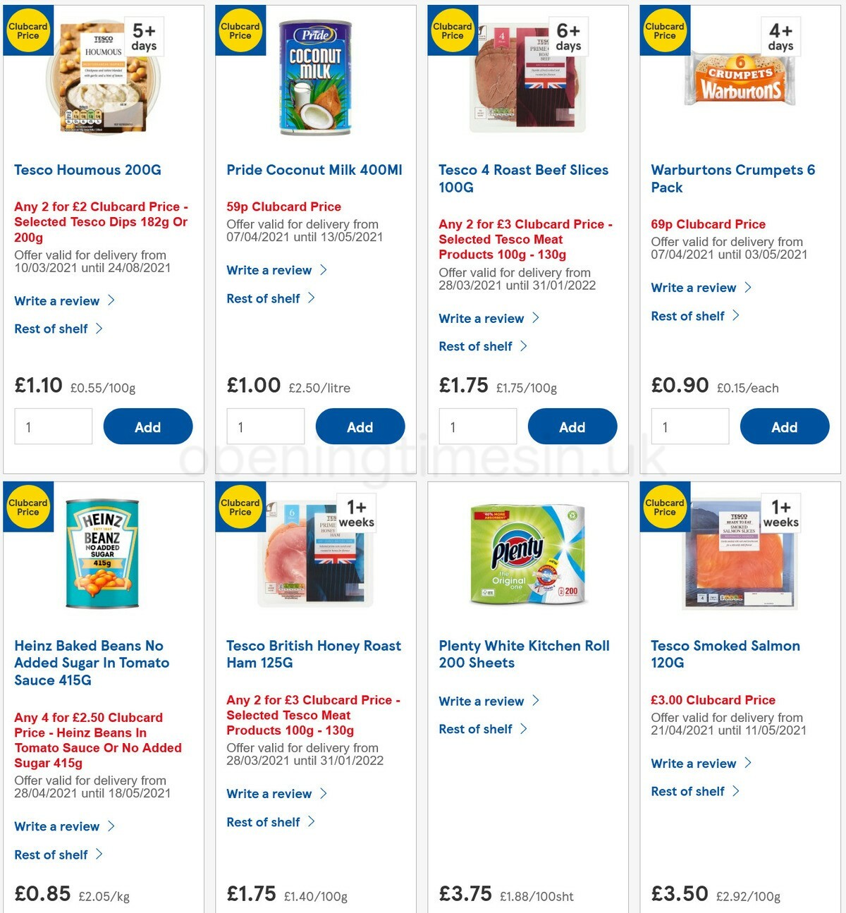 TESCO Offers from 28 April