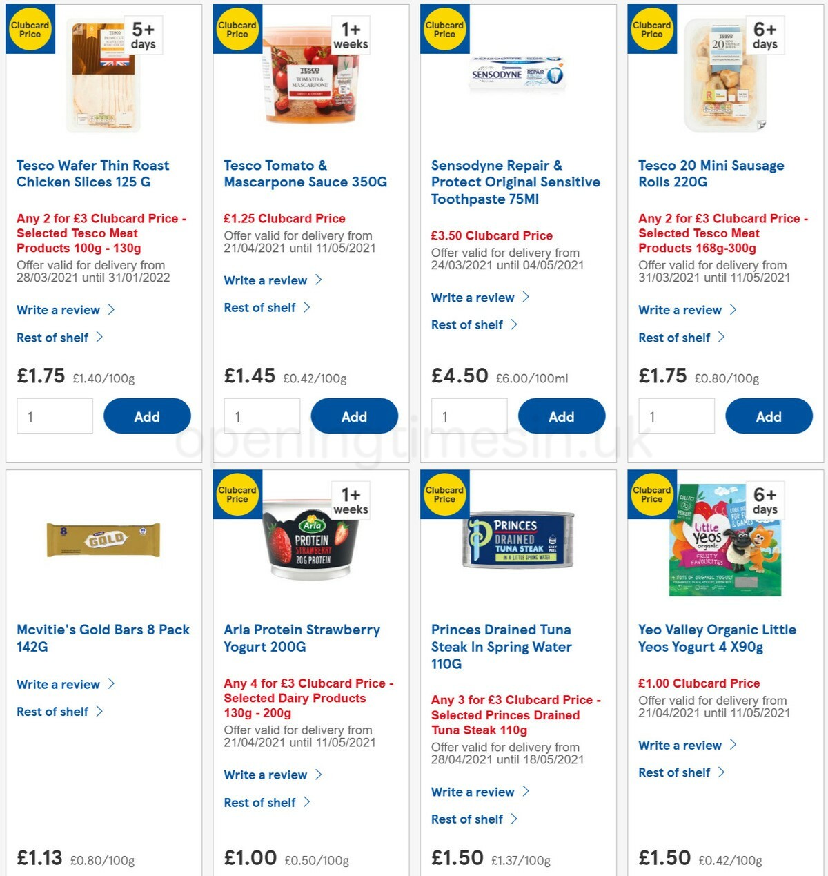 TESCO Offers from 28 April