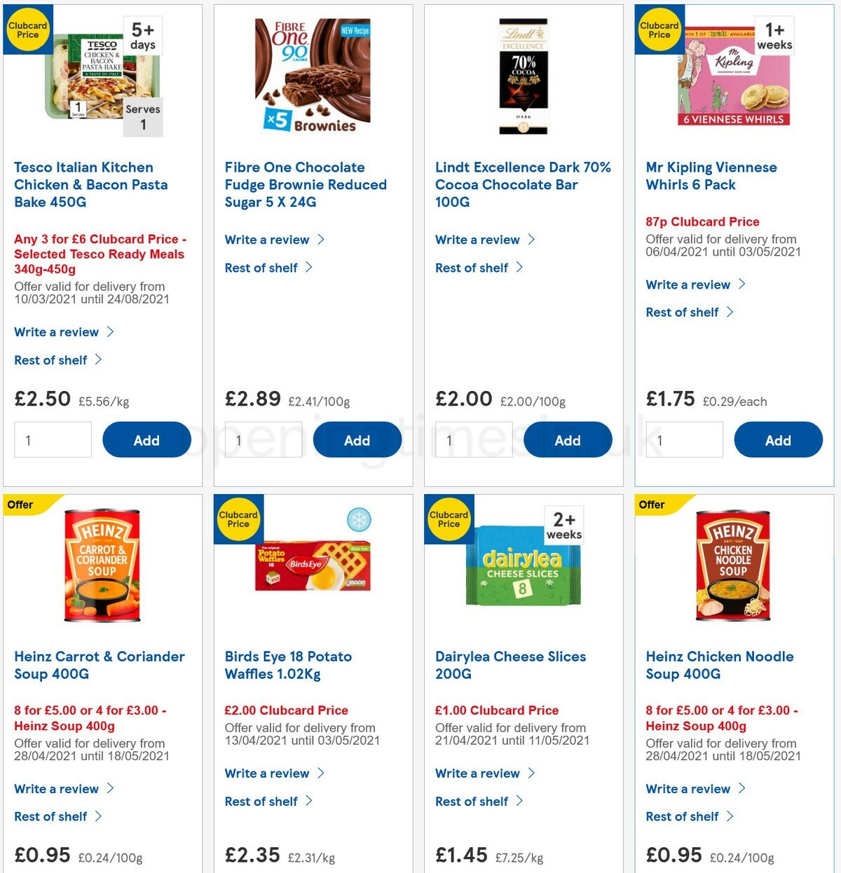 TESCO Offers from 28 April