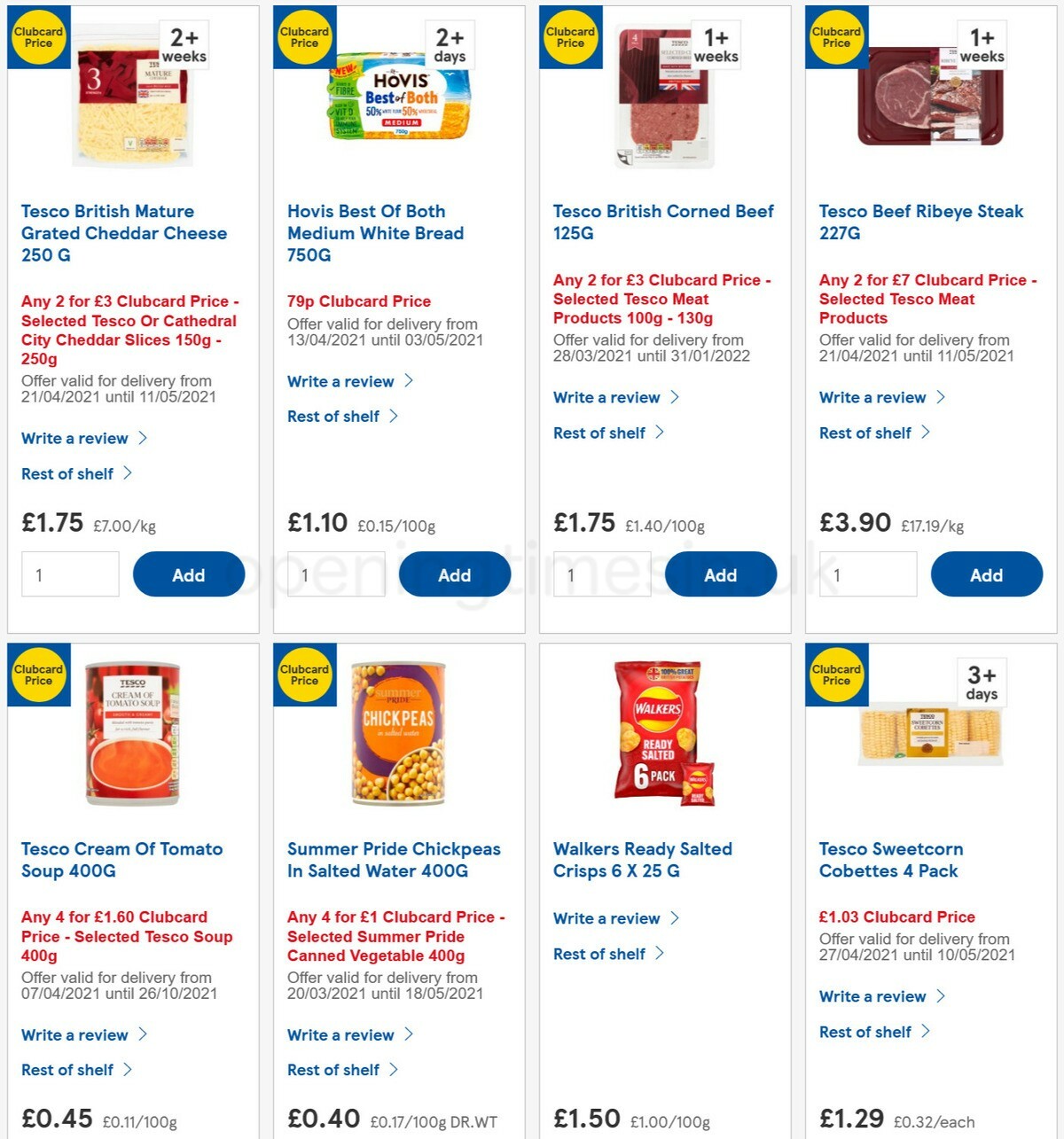 TESCO Offers from 28 April
