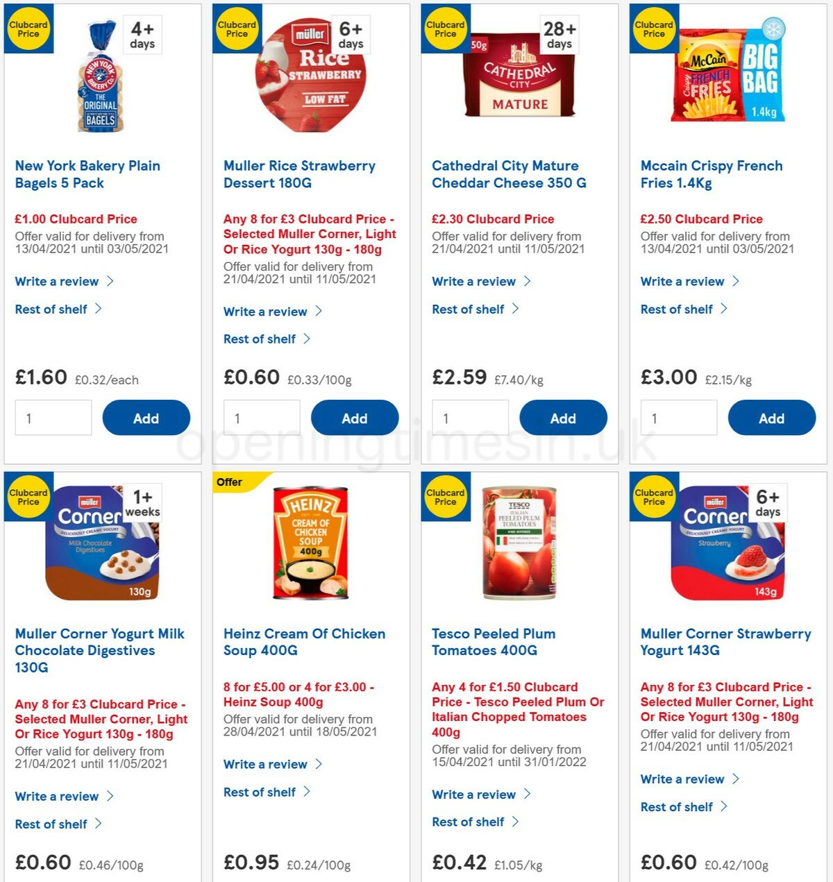 TESCO Offers from 28 April