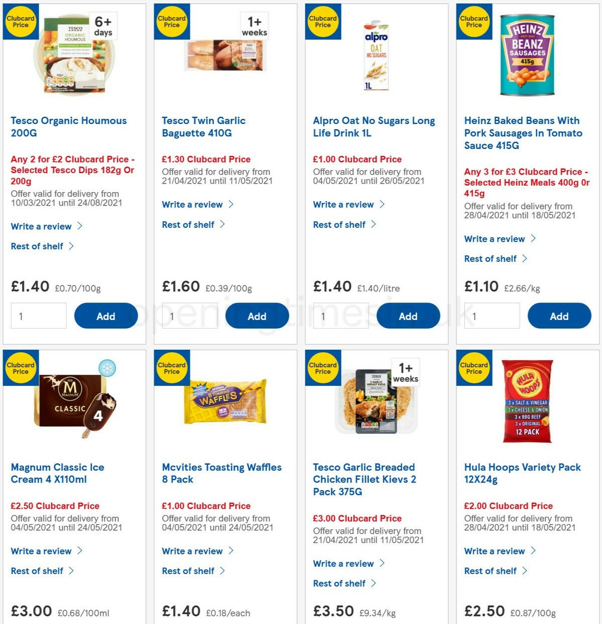 TESCO Offers from 5 May