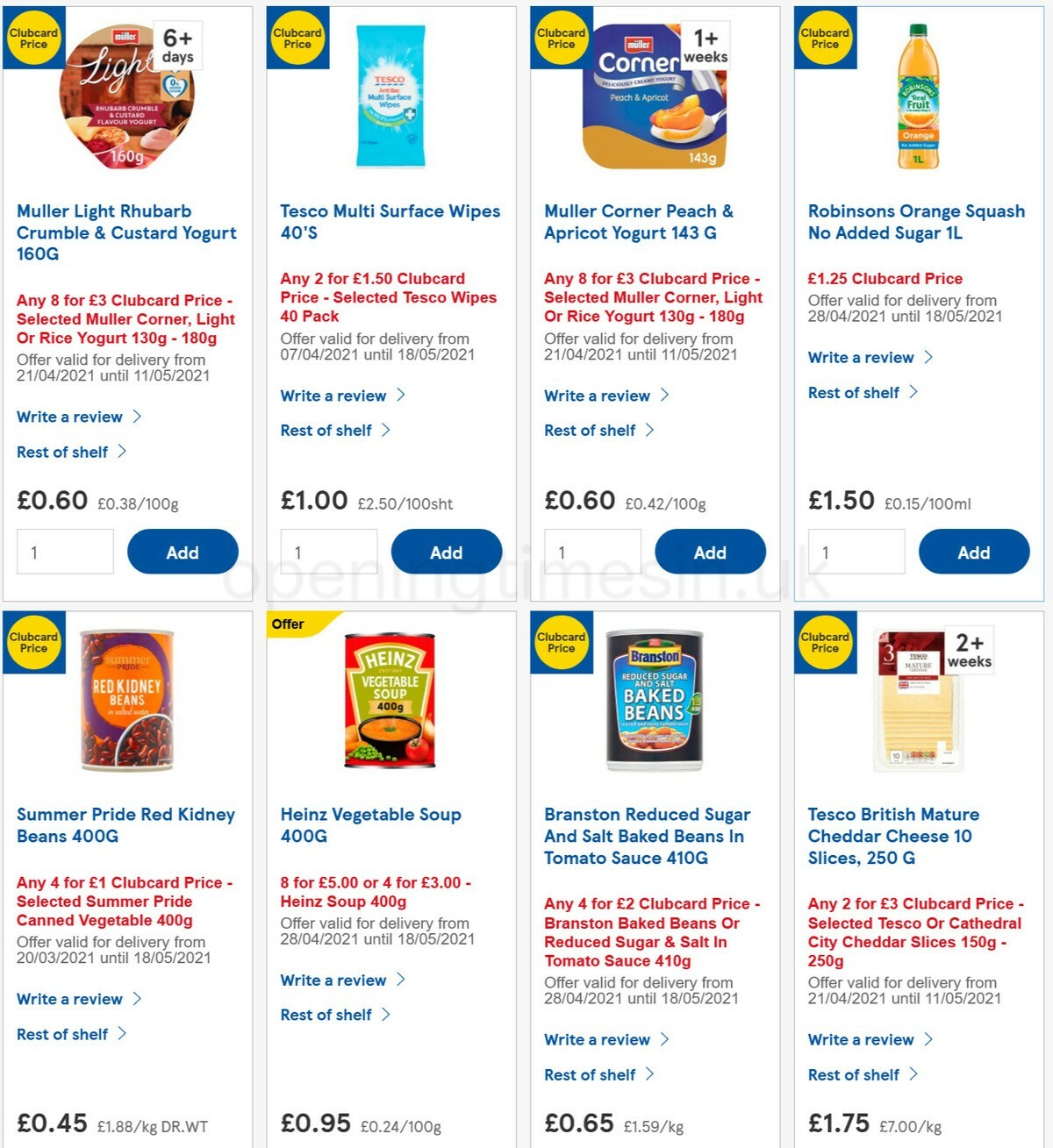 TESCO Offers from 5 May