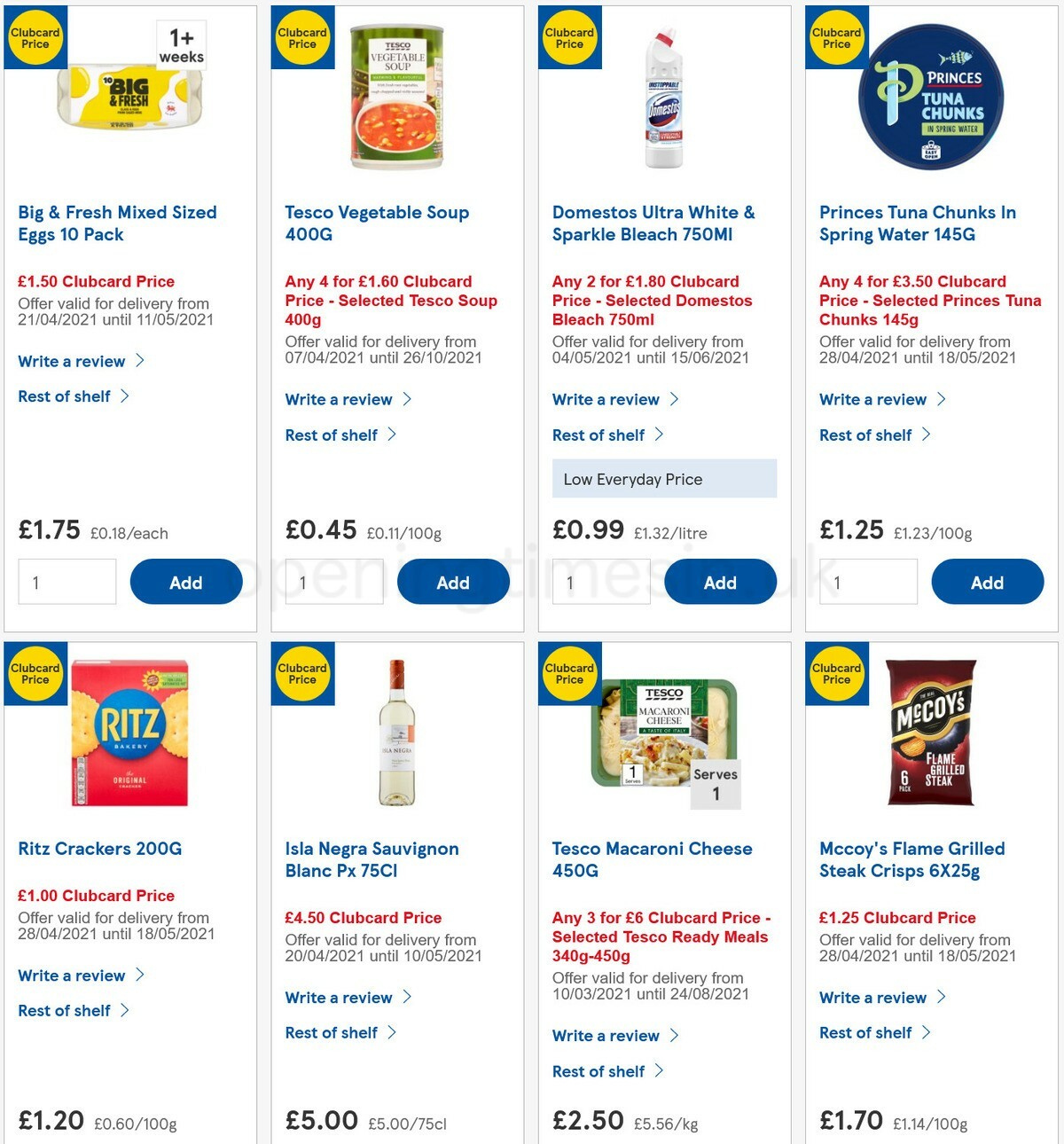 TESCO Offers from 5 May