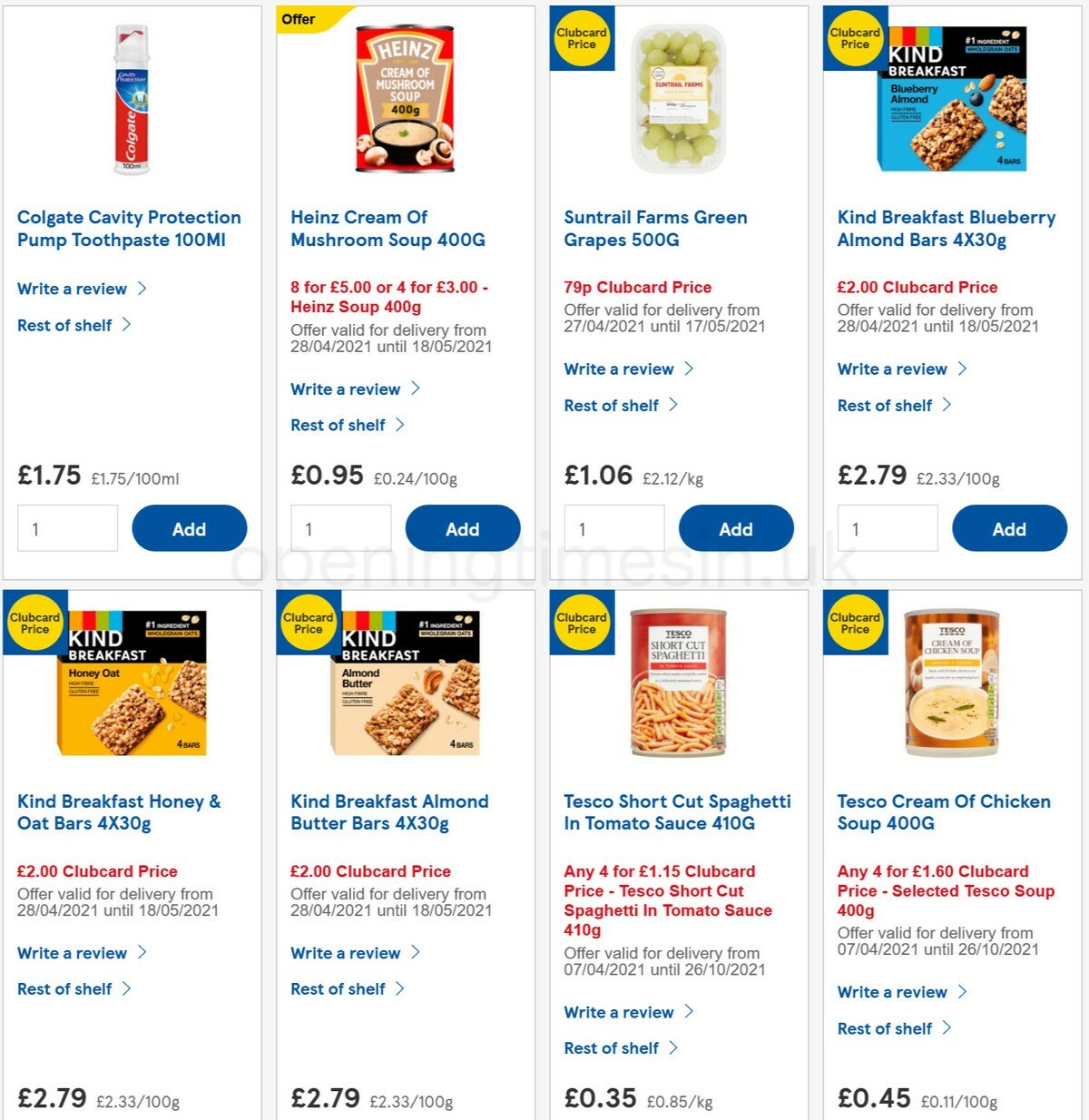TESCO Offers from 5 May