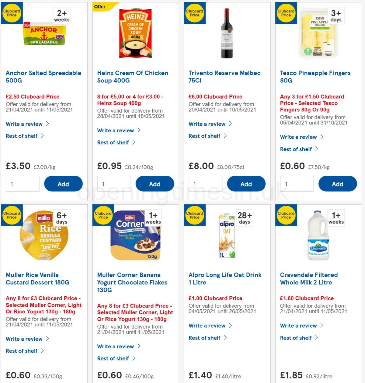 TESCO Offers from 5 May