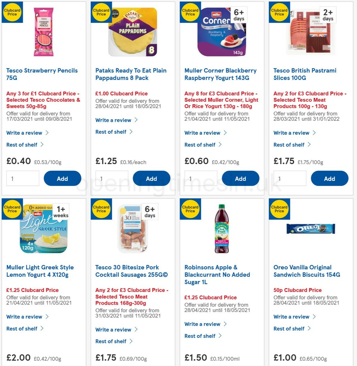 TESCO Offers from 5 May