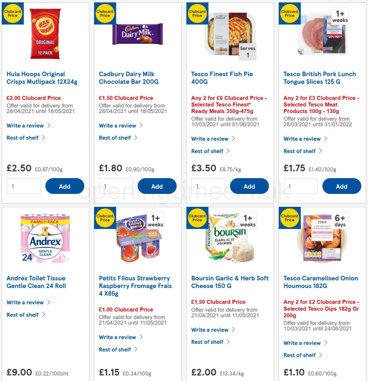 TESCO Offers from 5 May