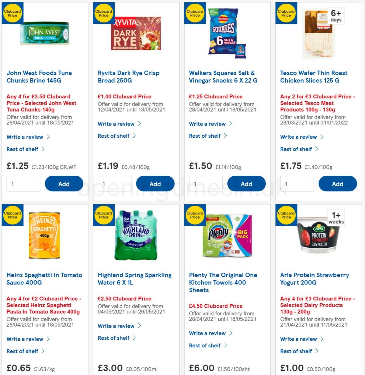 TESCO Offers from 5 May