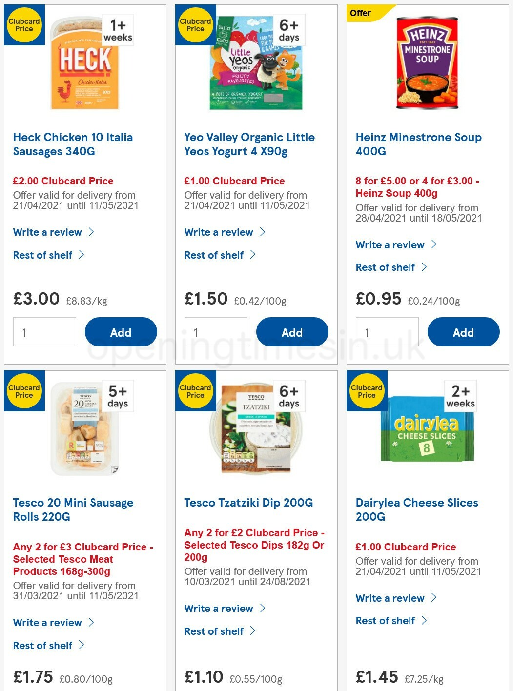 TESCO Offers from 5 May
