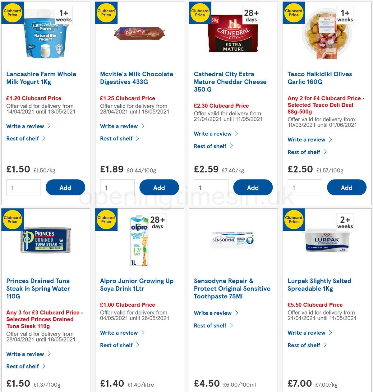 TESCO Offers from 5 May