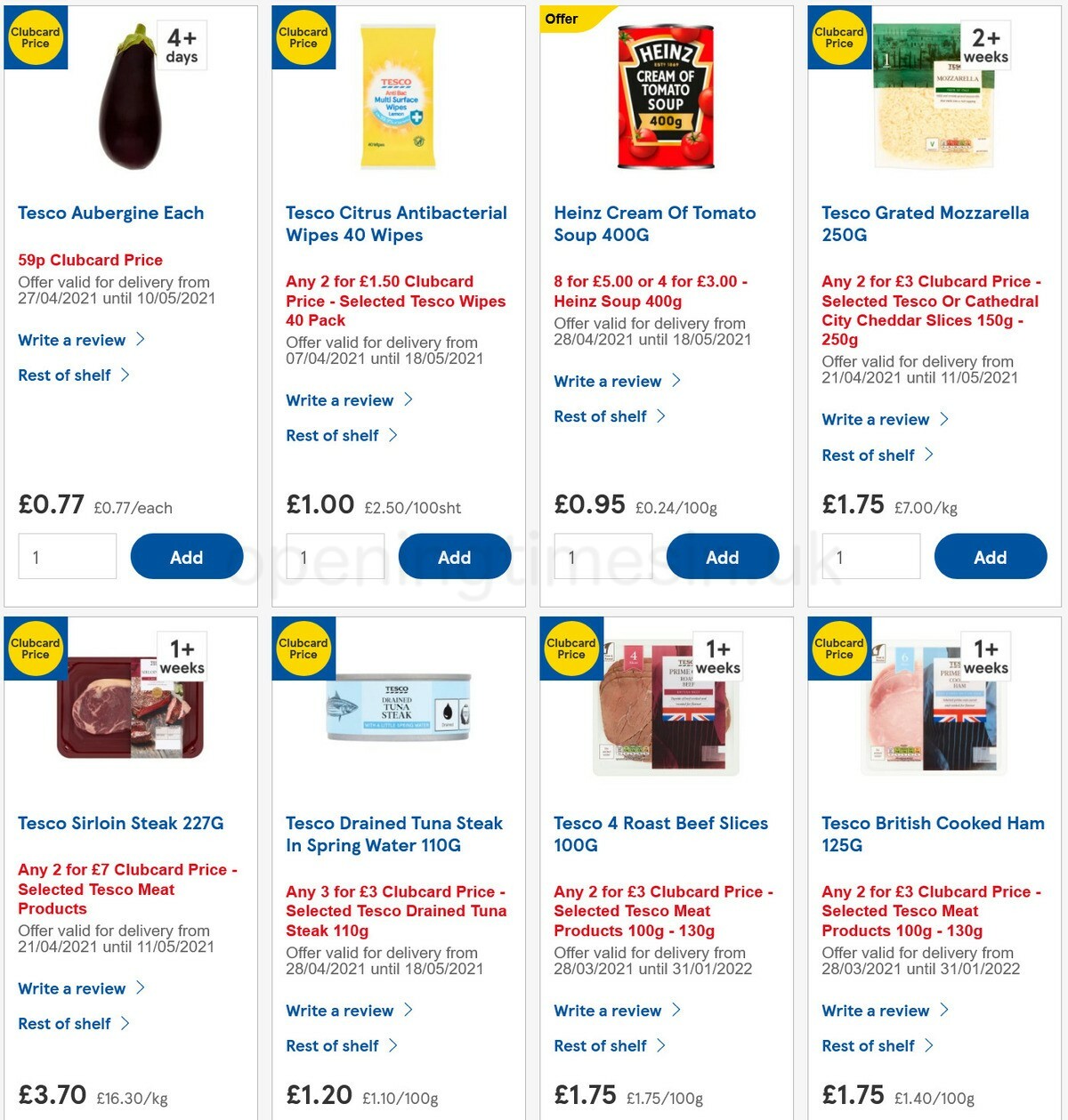 TESCO Offers from 5 May