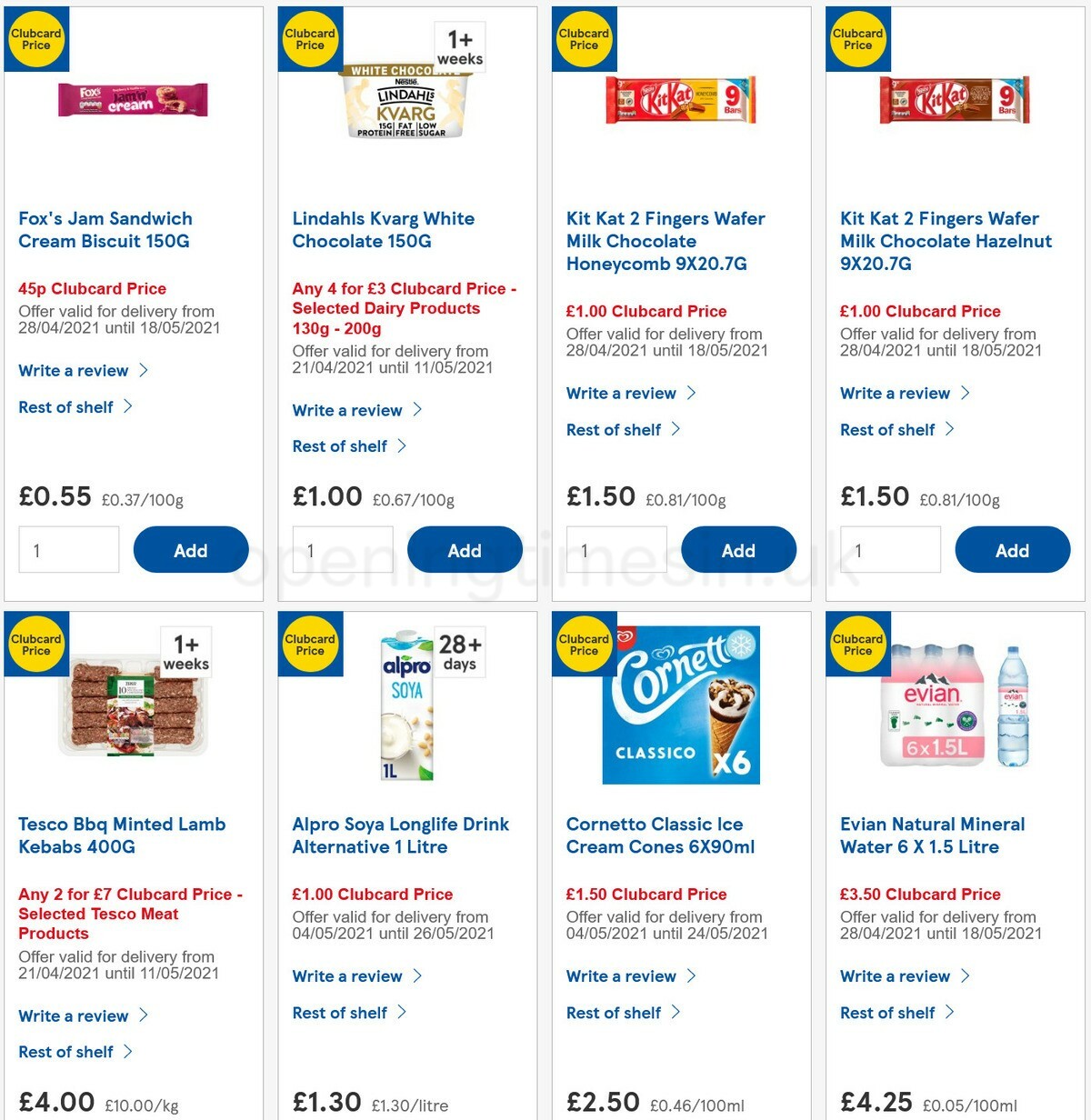TESCO Offers from 5 May