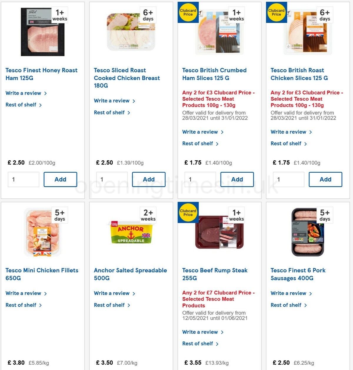 TESCO Offers from 12 May