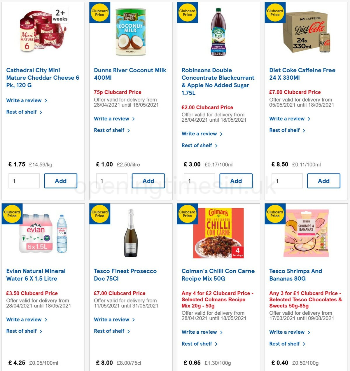 TESCO Offers from 12 May