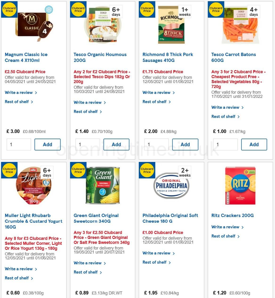 TESCO Offers from 19 May