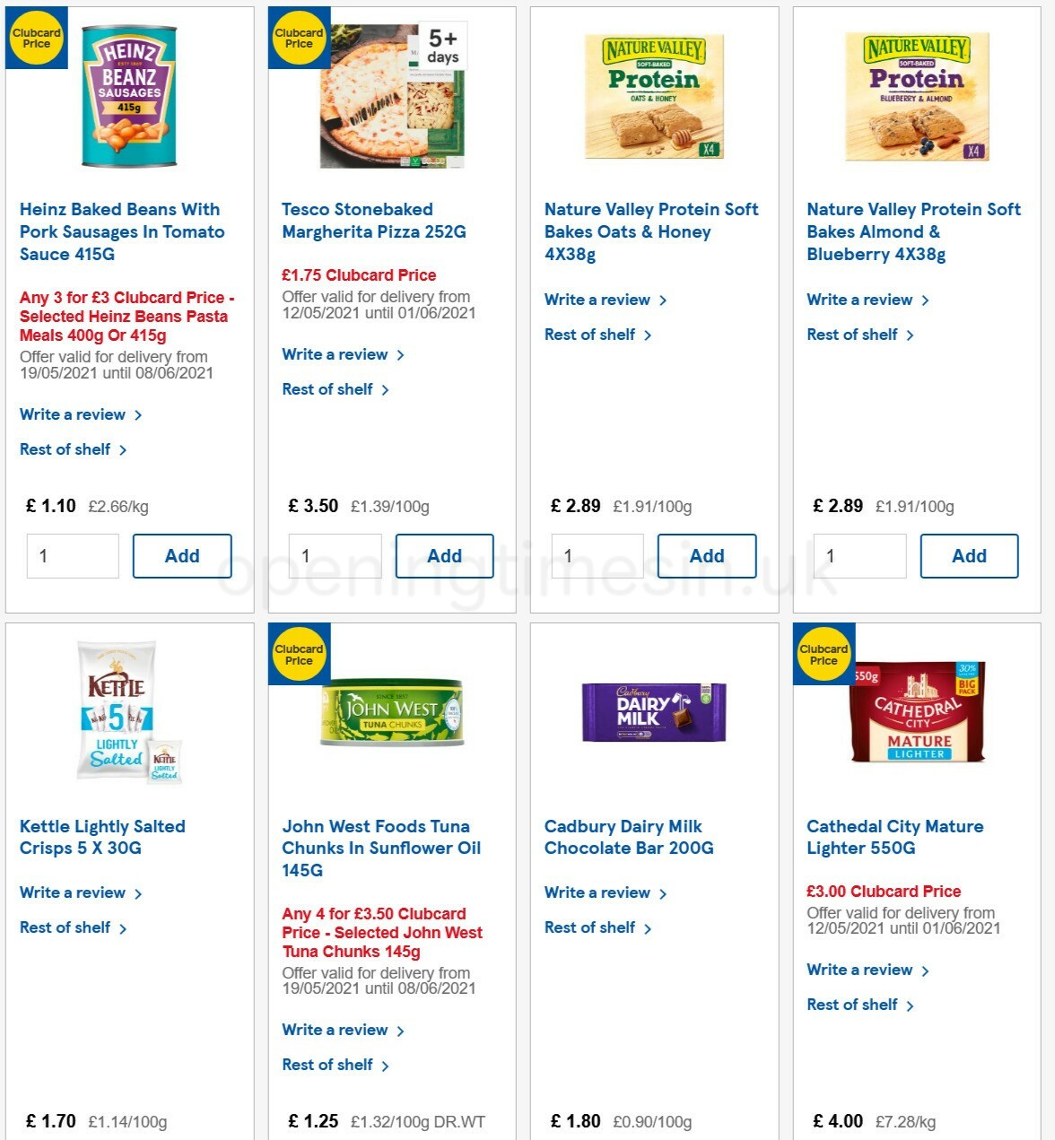 TESCO Offers from 19 May