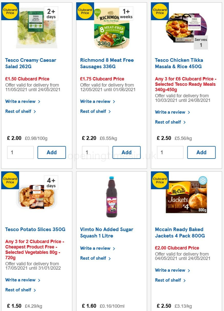 TESCO Offers from 19 May