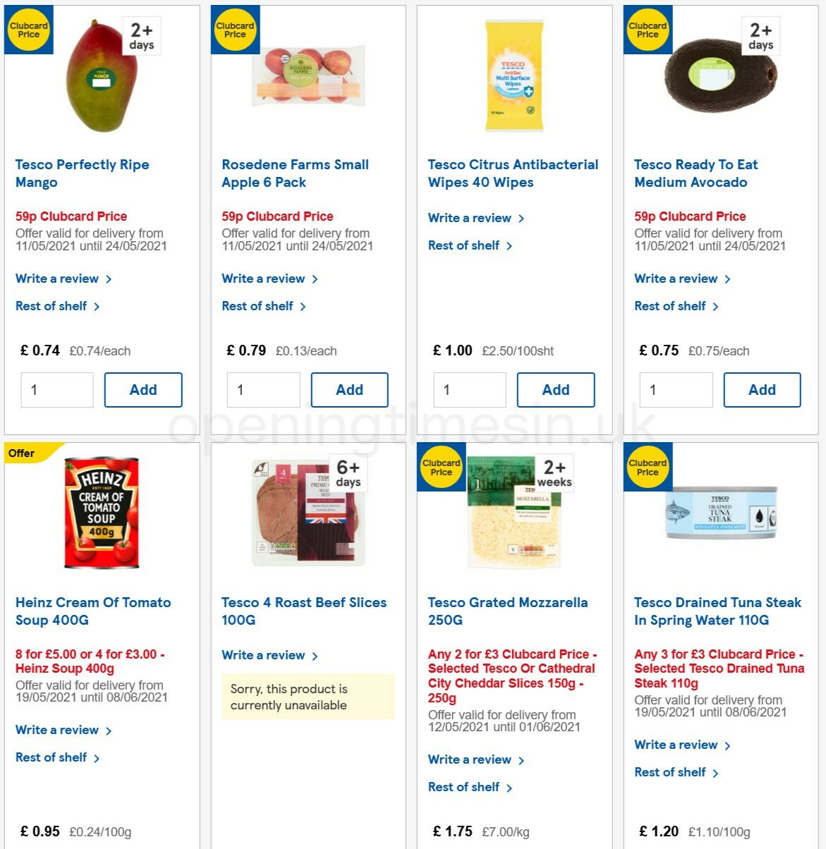TESCO Offers from 19 May