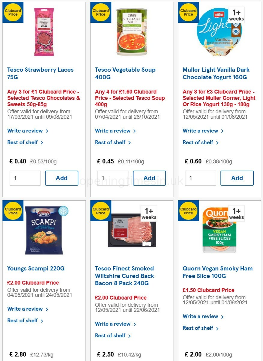 TESCO Offers from 19 May