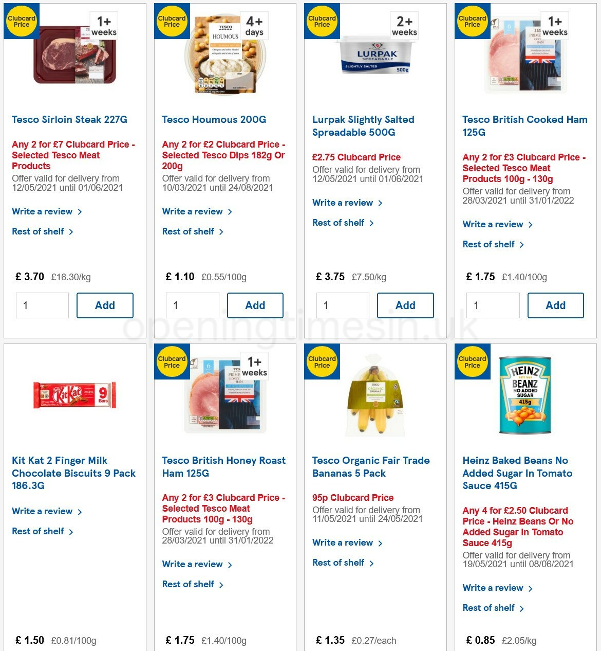 TESCO Offers from 19 May