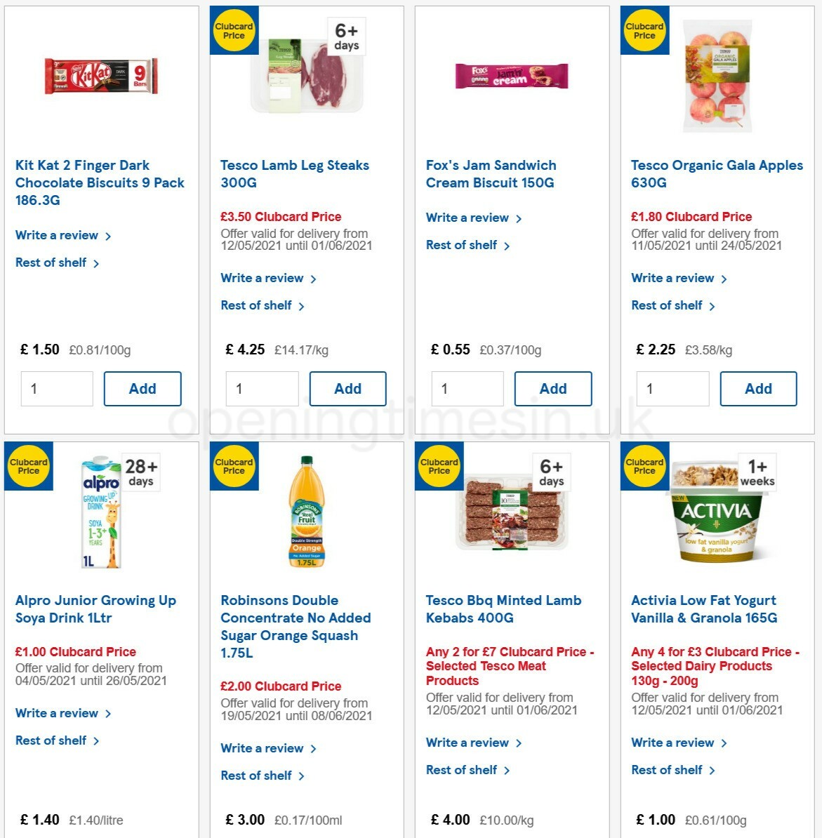 TESCO Offers from 19 May