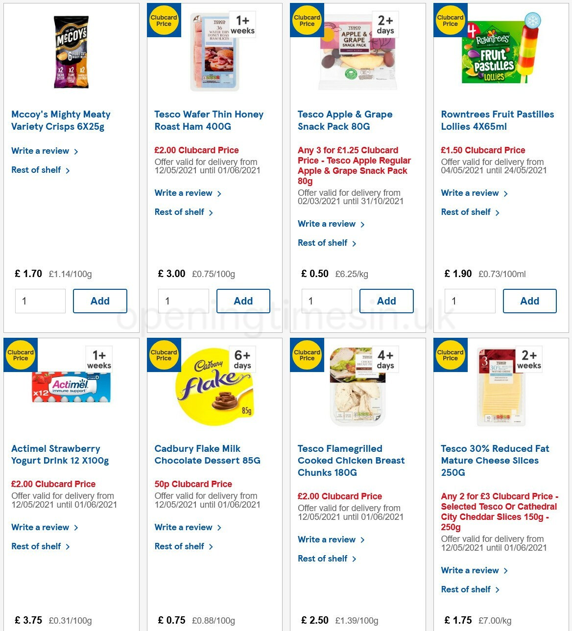 TESCO Offers from 19 May