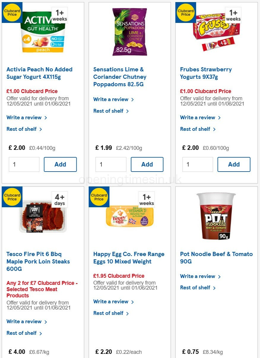 TESCO Offers from 19 May