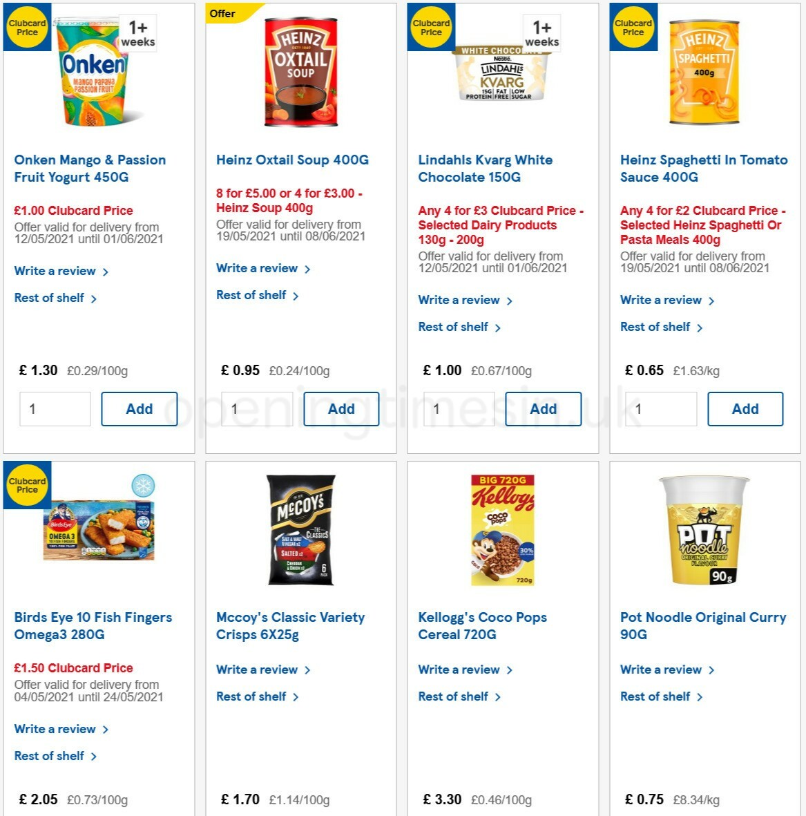 TESCO Offers from 19 May