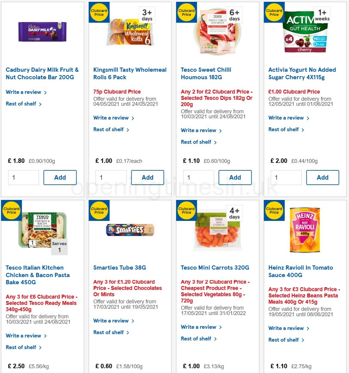 TESCO Offers from 19 May
