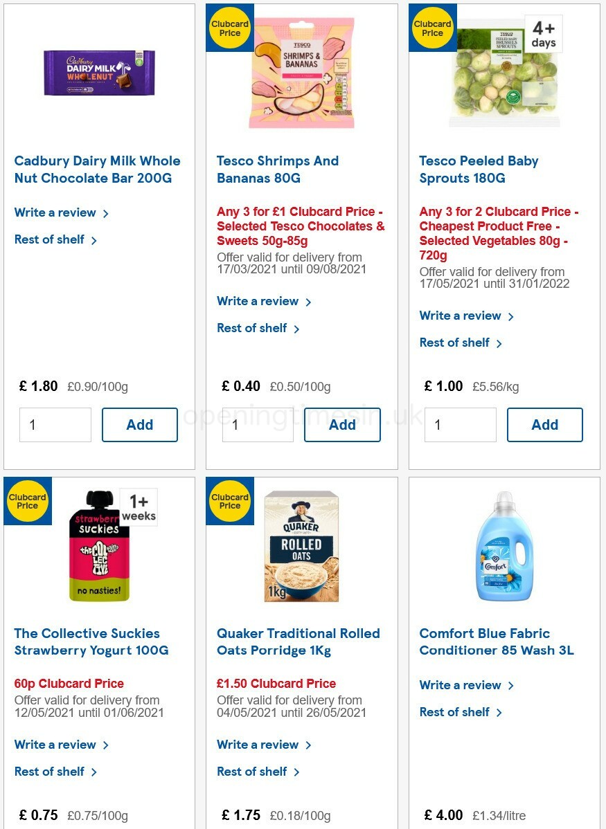 TESCO Offers from 19 May