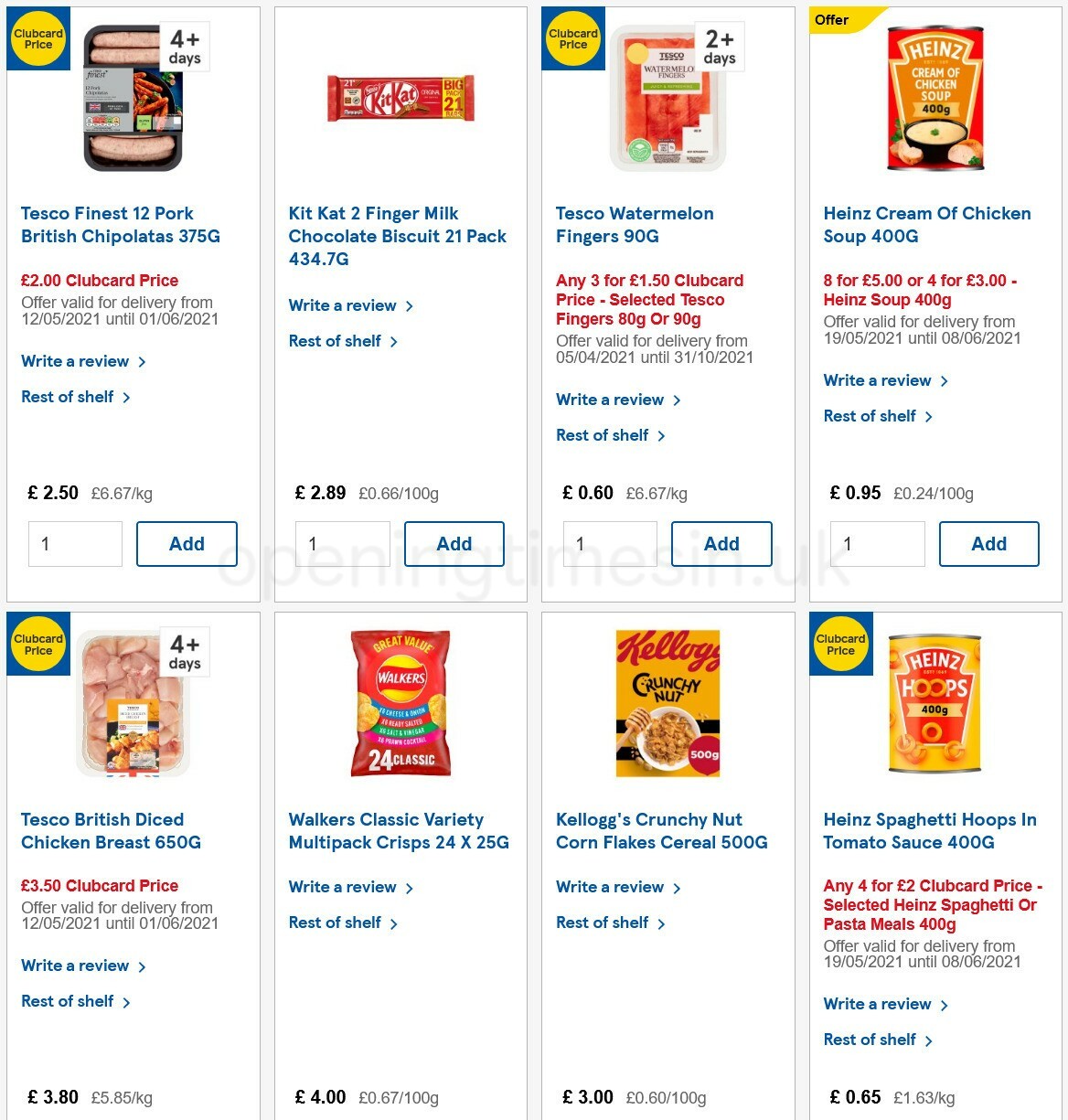 TESCO Offers from 19 May