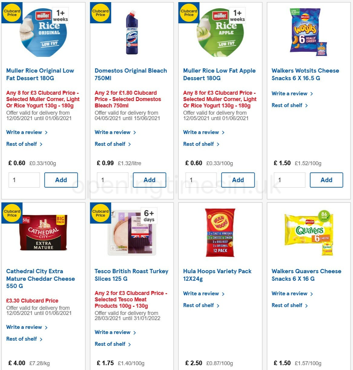 TESCO Offers from 19 May