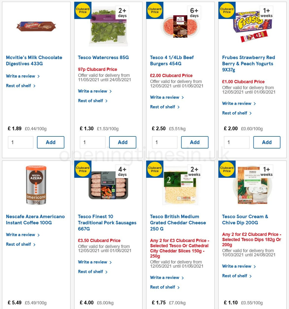 TESCO Offers from 19 May