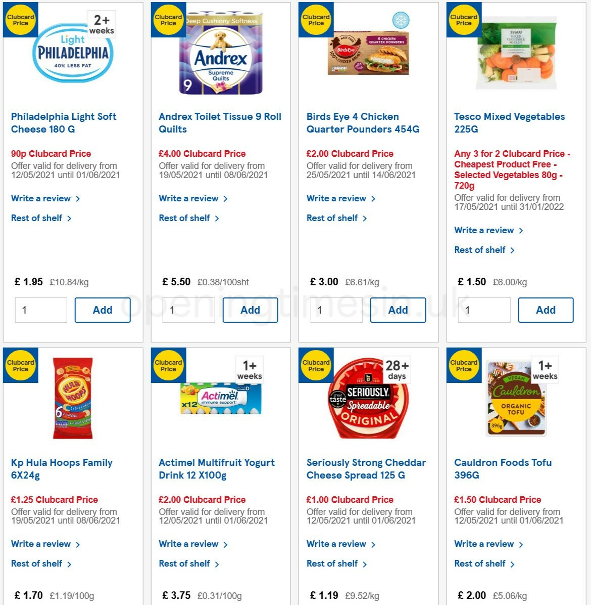TESCO Offers from 26 May