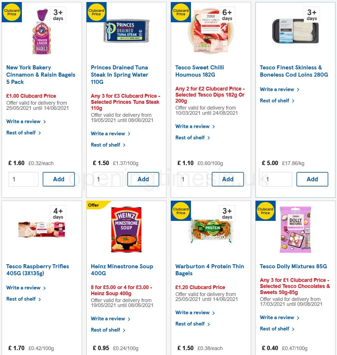 TESCO Offers from 2 June
