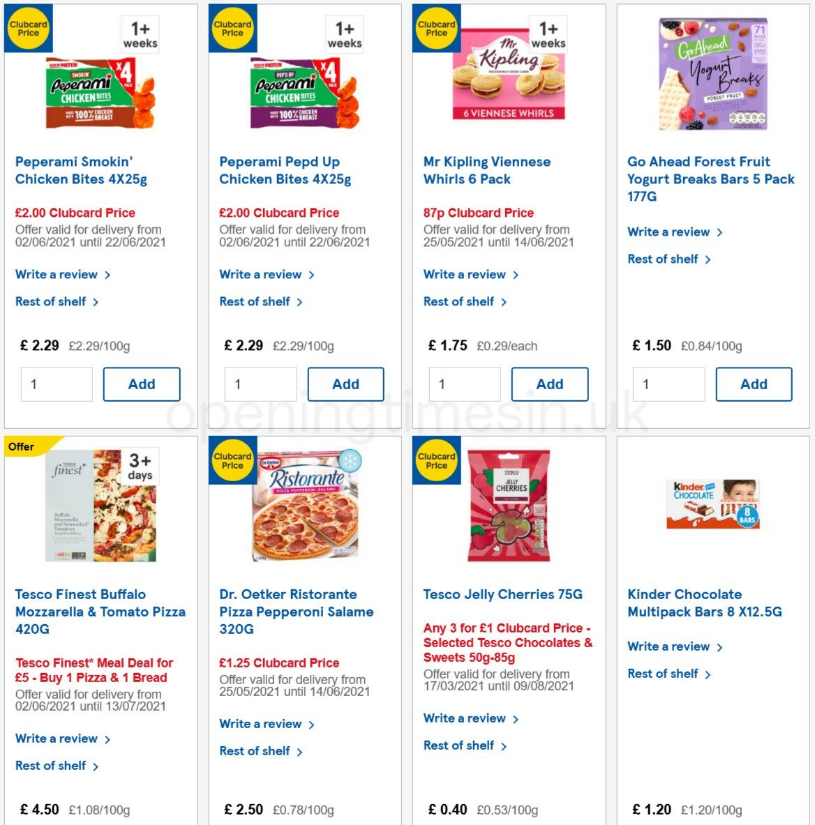 TESCO Offers from 9 June