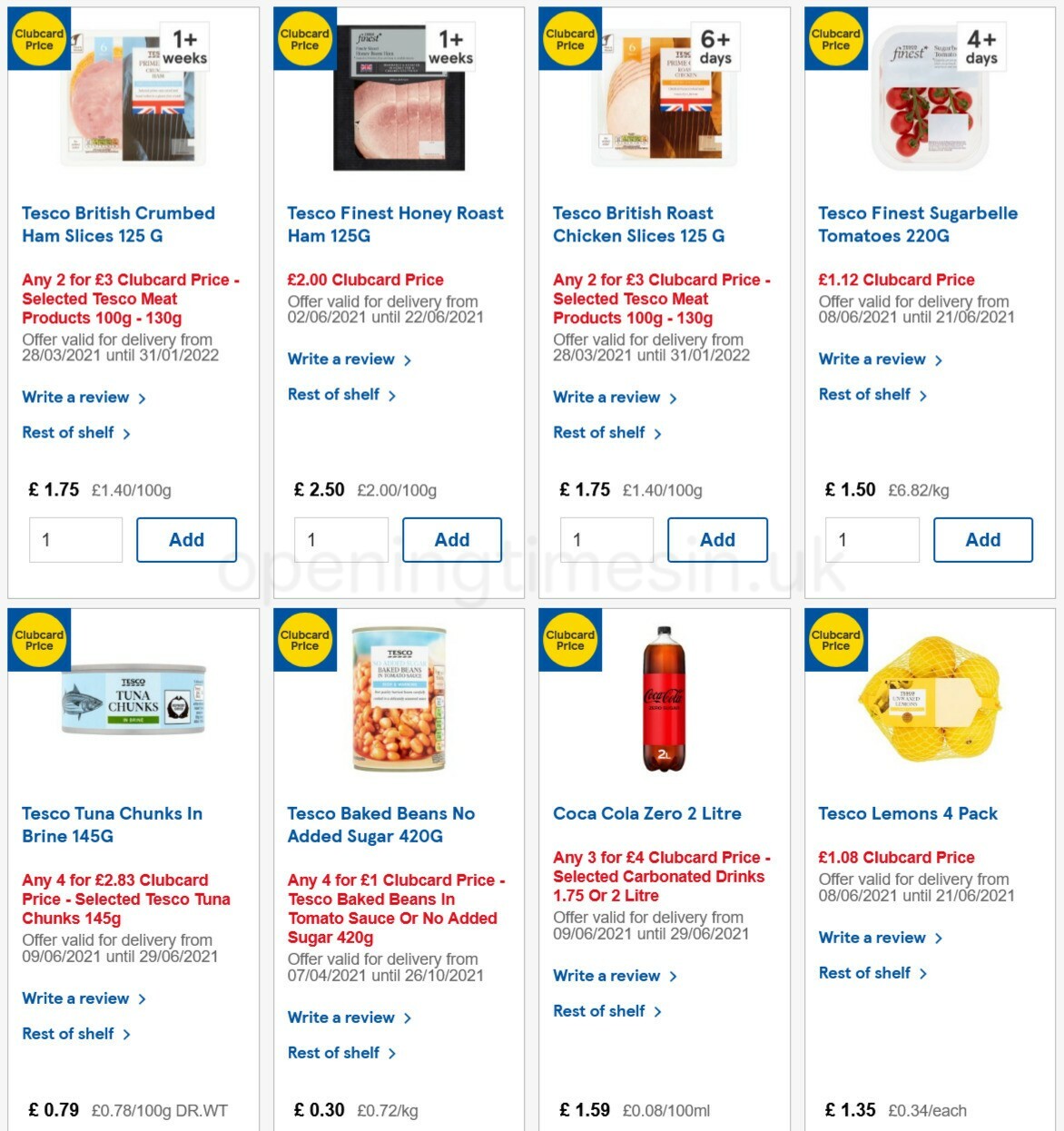 TESCO Offers from 16 June