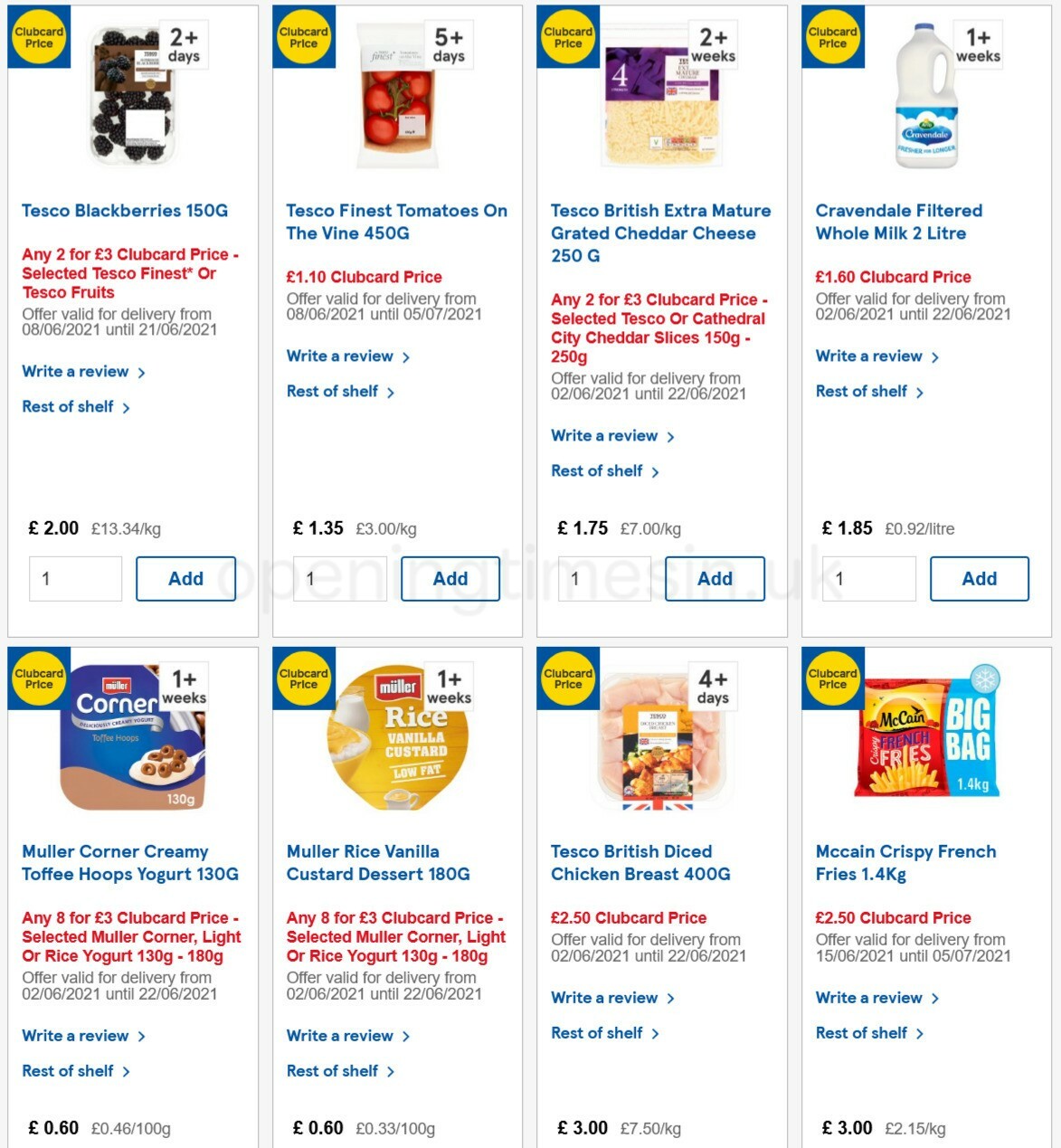 TESCO Offers from 16 June