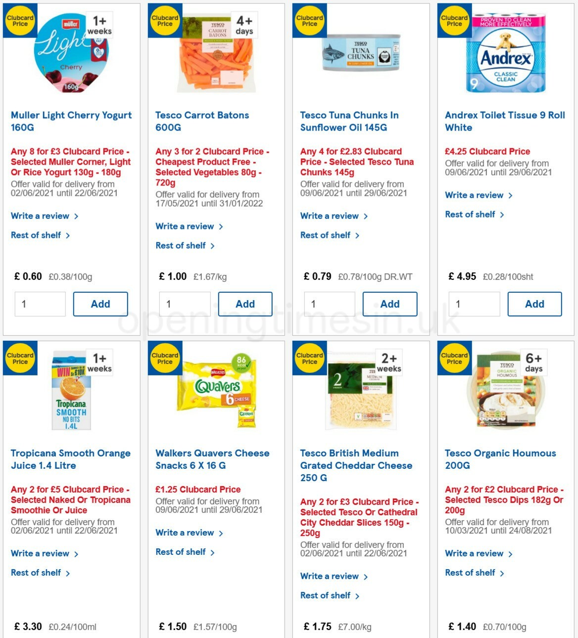 TESCO Offers from 16 June