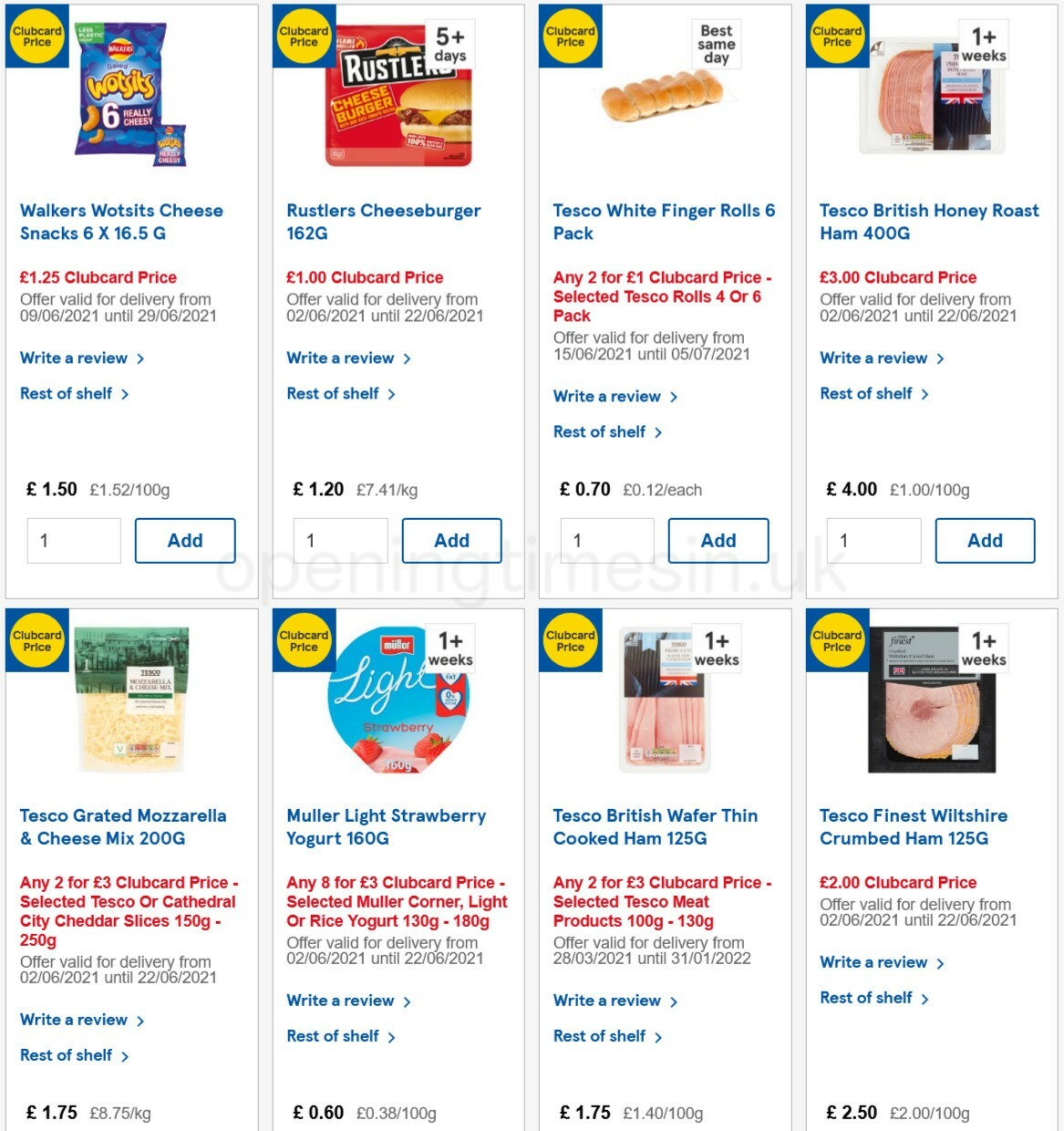 TESCO Offers from 16 June
