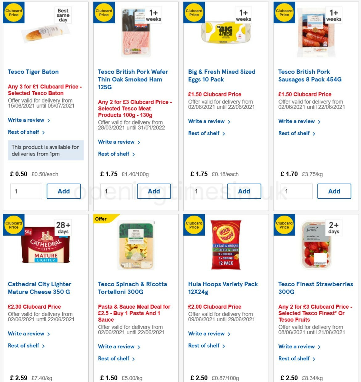 TESCO Offers from 16 June