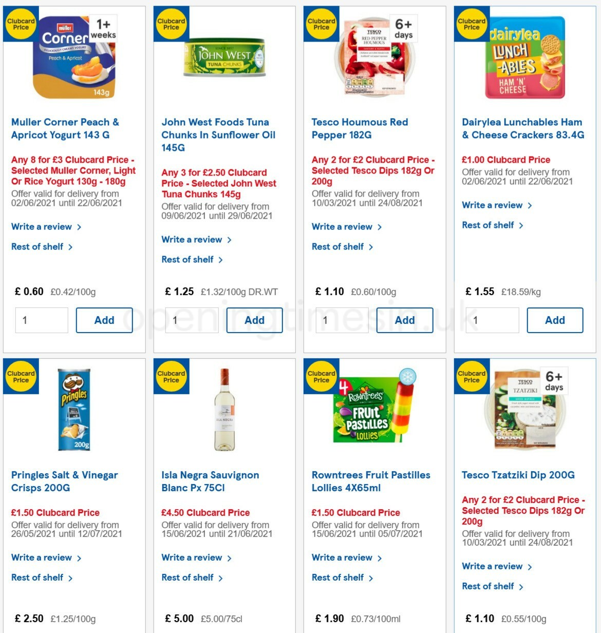 TESCO Offers from 16 June