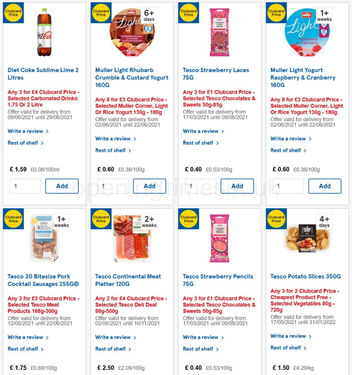 TESCO Offers from 16 June