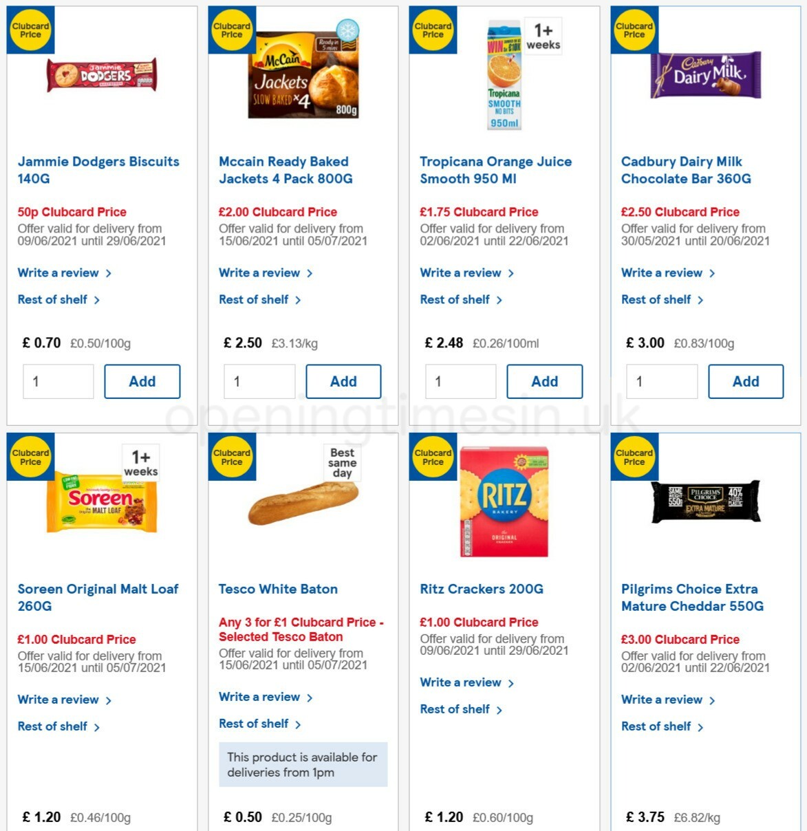 TESCO Offers from 16 June