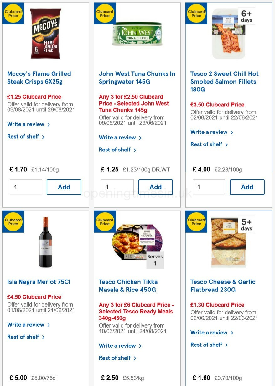 TESCO Offers from 16 June
